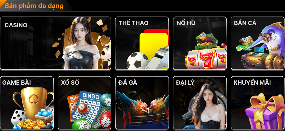 Sản phẩm đa dạng tại 789BET